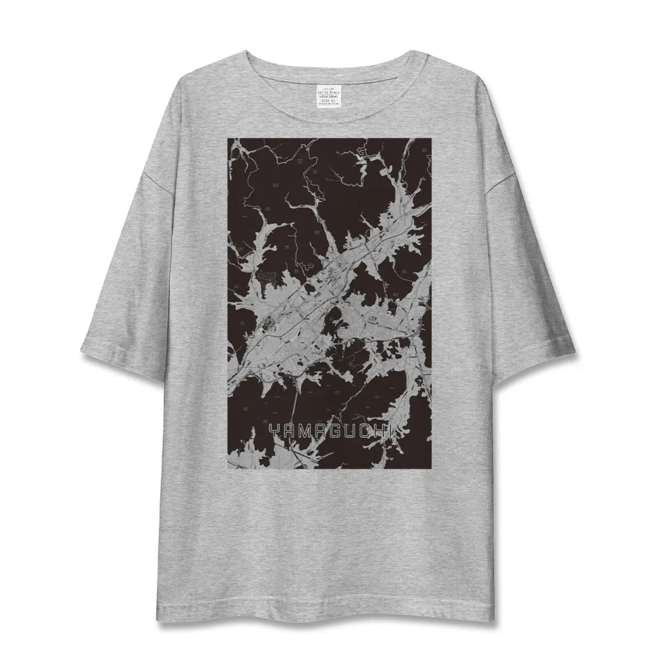 【山口(山口県)】地図柄ビッグシルエットTシャツ