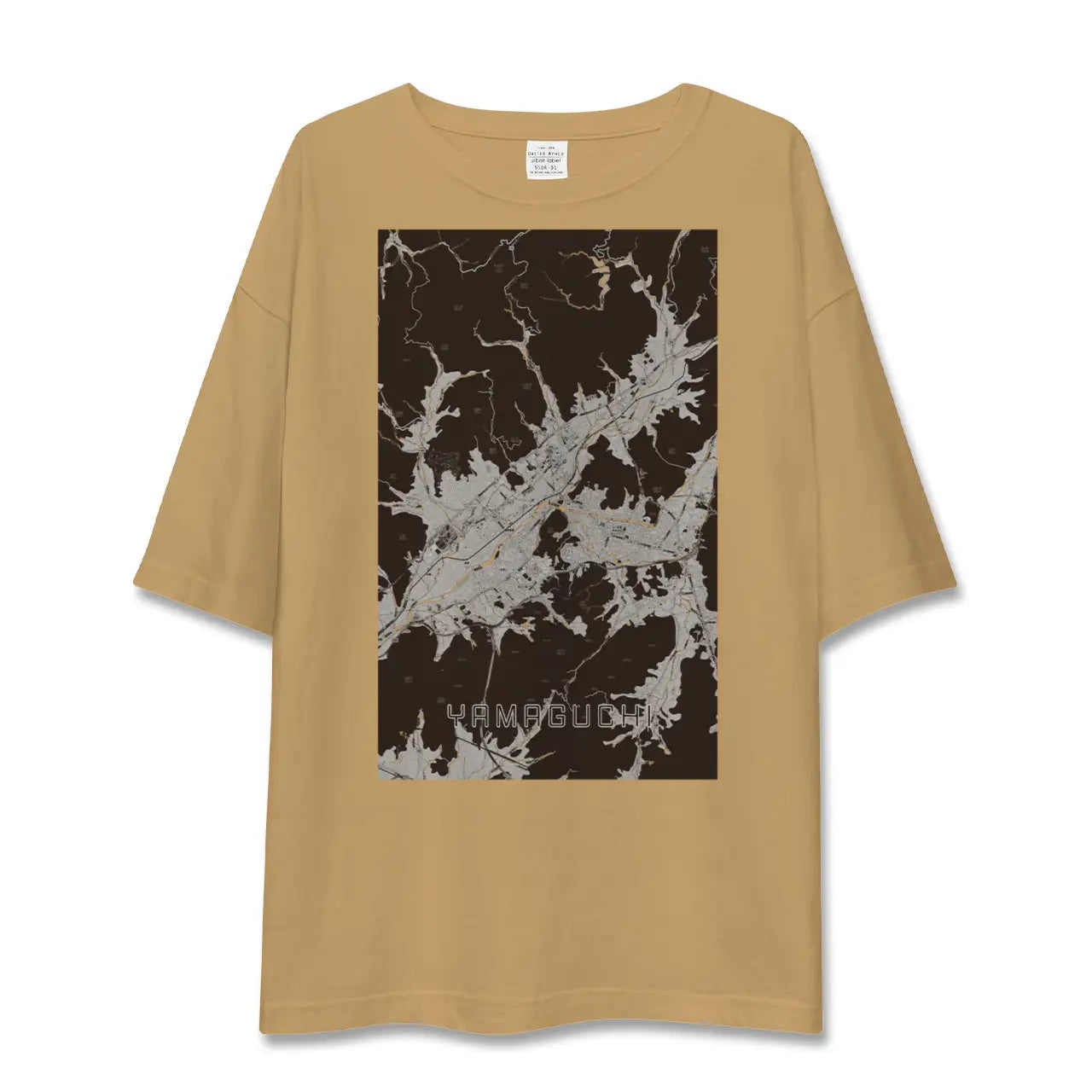 【山口(山口県)】地図柄ビッグシルエットTシャツ