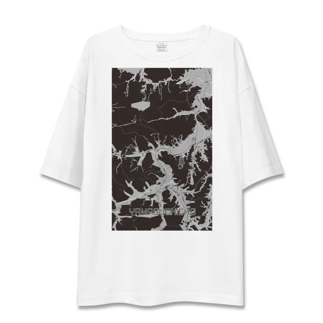 【山口町(徳島県)】地図柄ビッグシルエットTシャツ