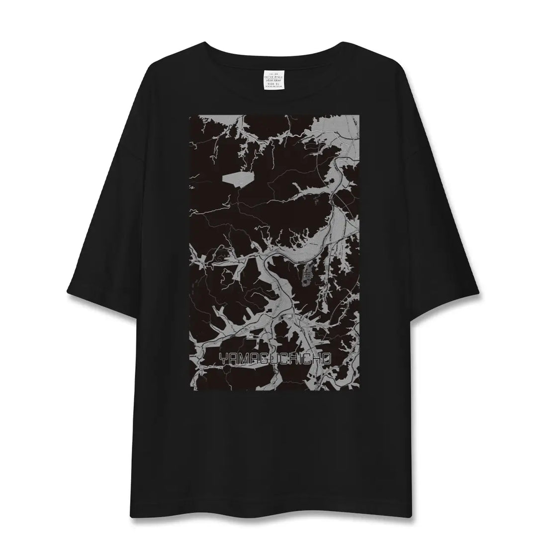 【山口町(徳島県)】地図柄ビッグシルエットTシャツ