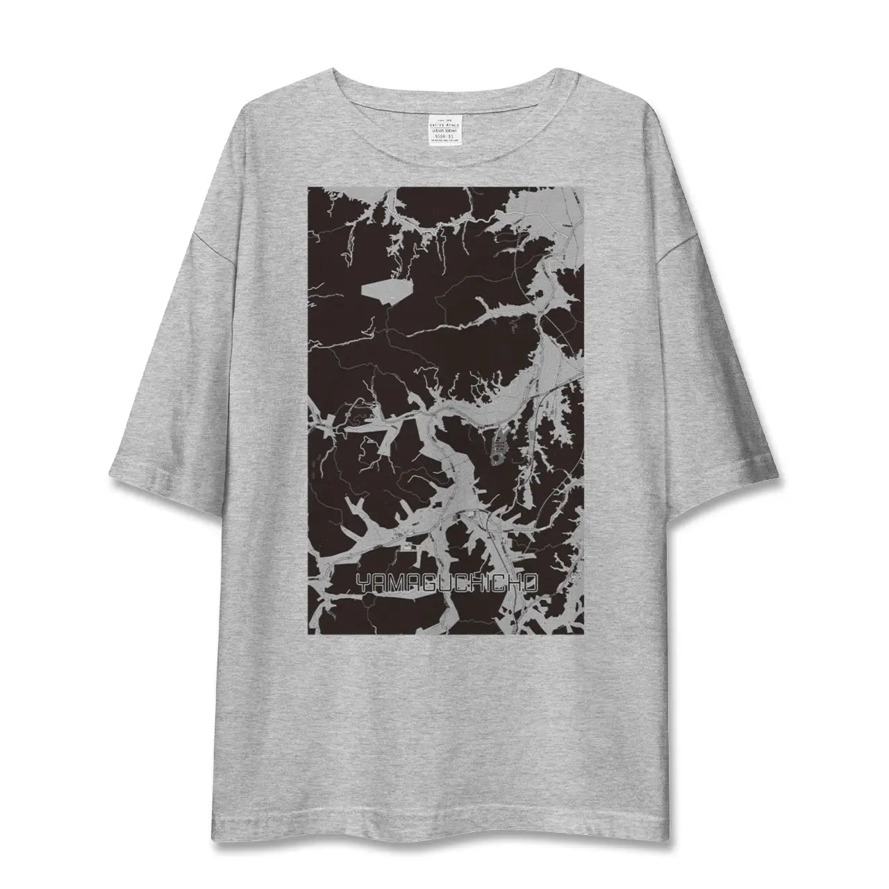 【山口町(徳島県)】地図柄ビッグシルエットTシャツ