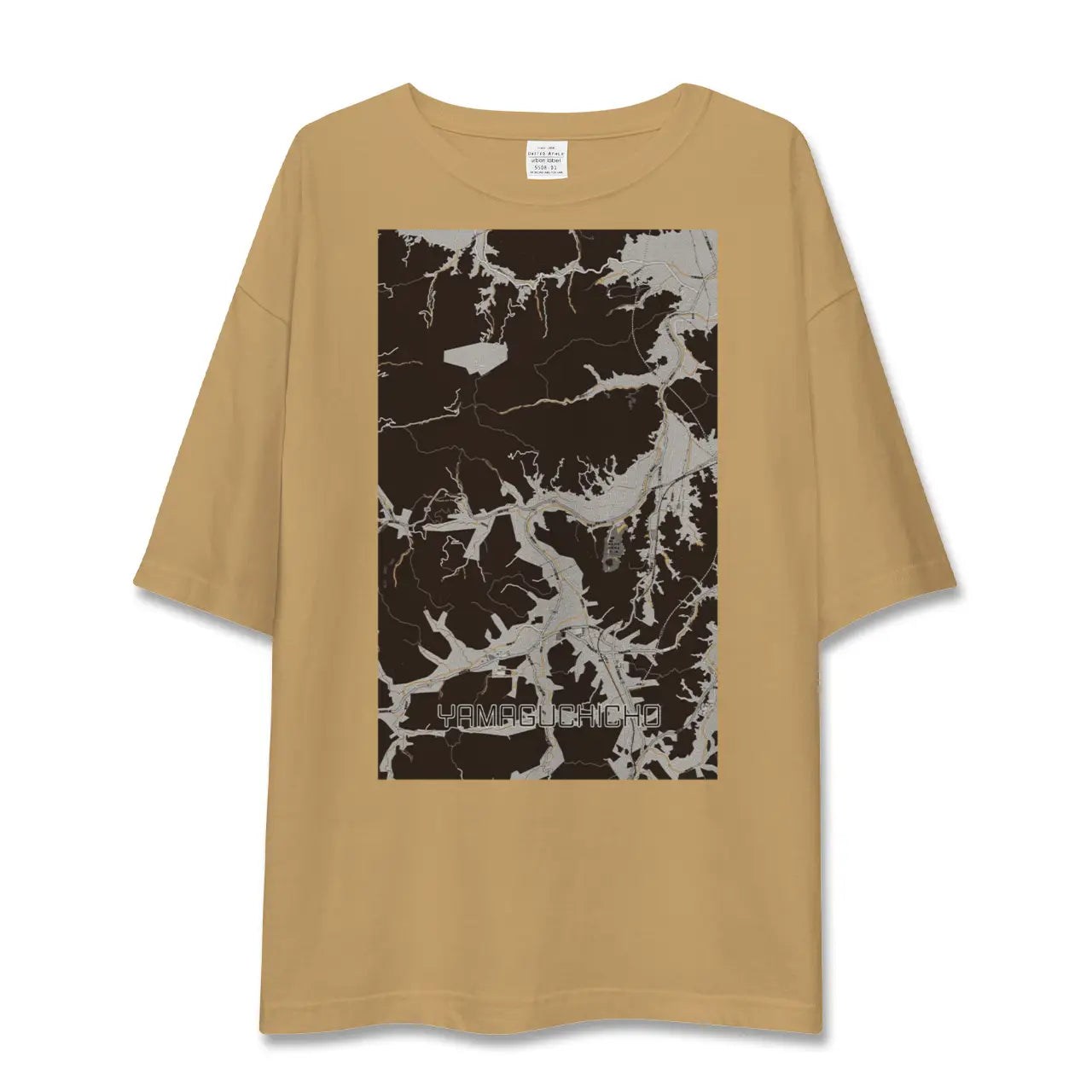 【山口町(徳島県)】地図柄ビッグシルエットTシャツ