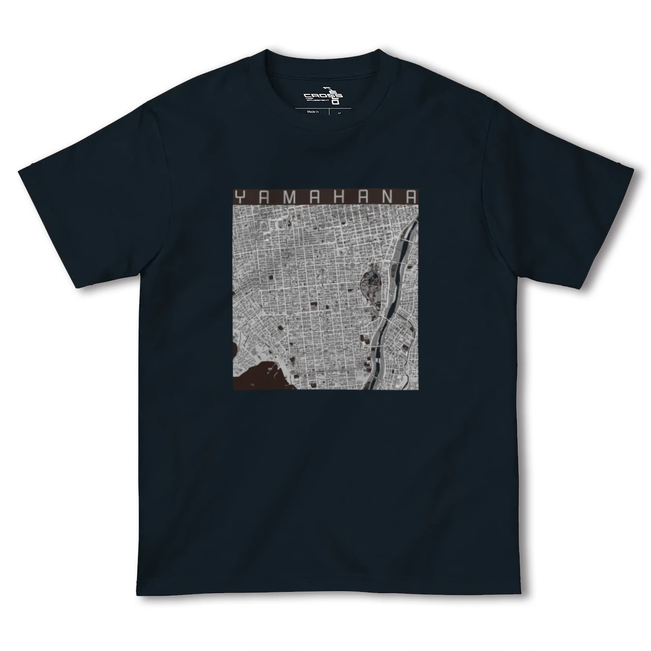 【山鼻(北海道)】地図柄ヘビーウェイトTシャツ