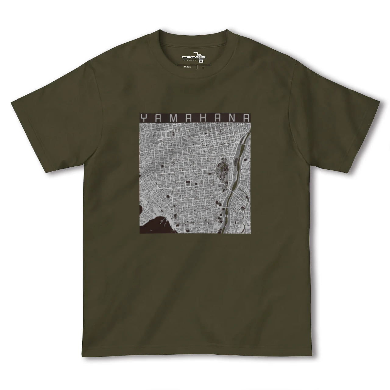 【山鼻(北海道)】地図柄ヘビーウェイトTシャツ