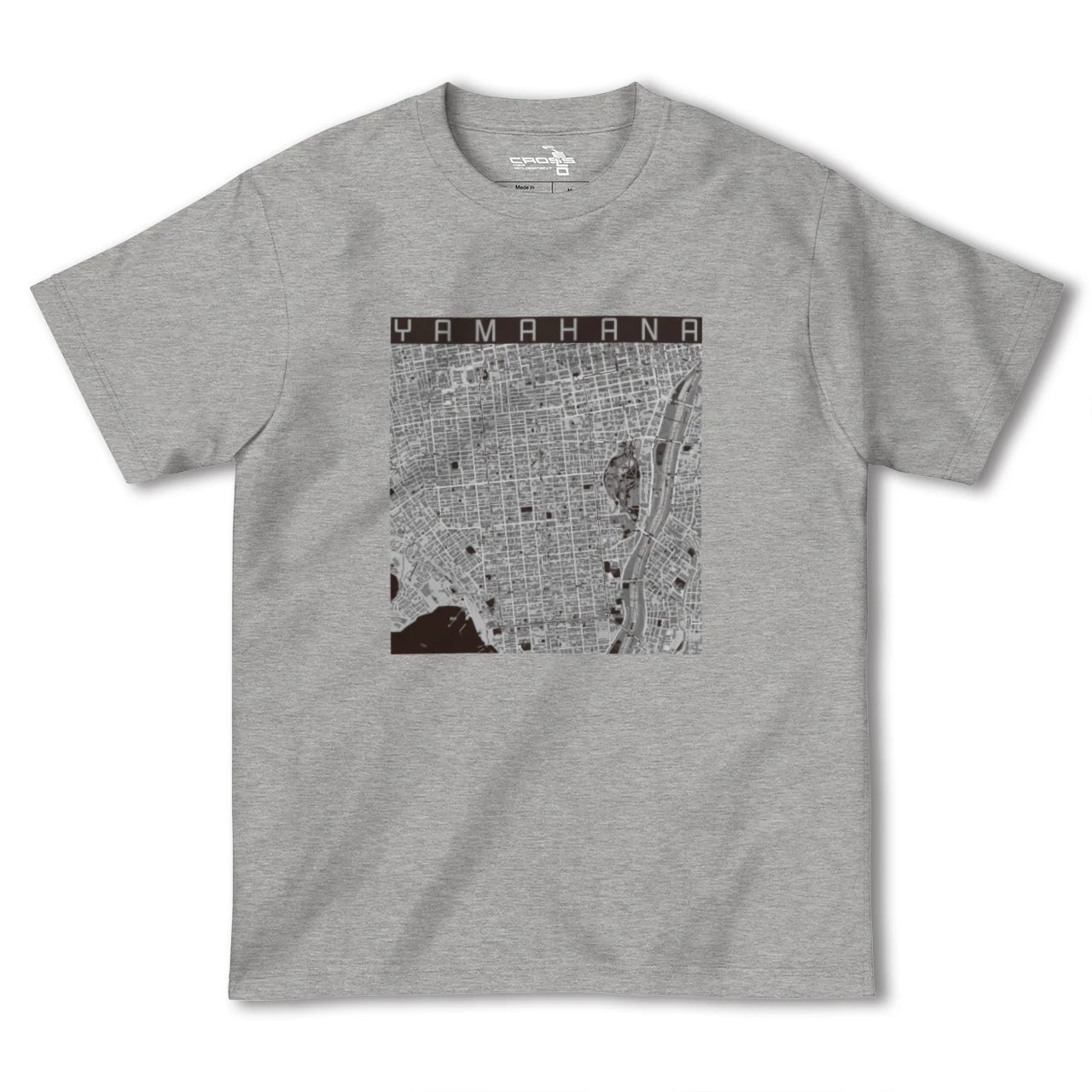 【山鼻(北海道)】地図柄ヘビーウェイトTシャツ