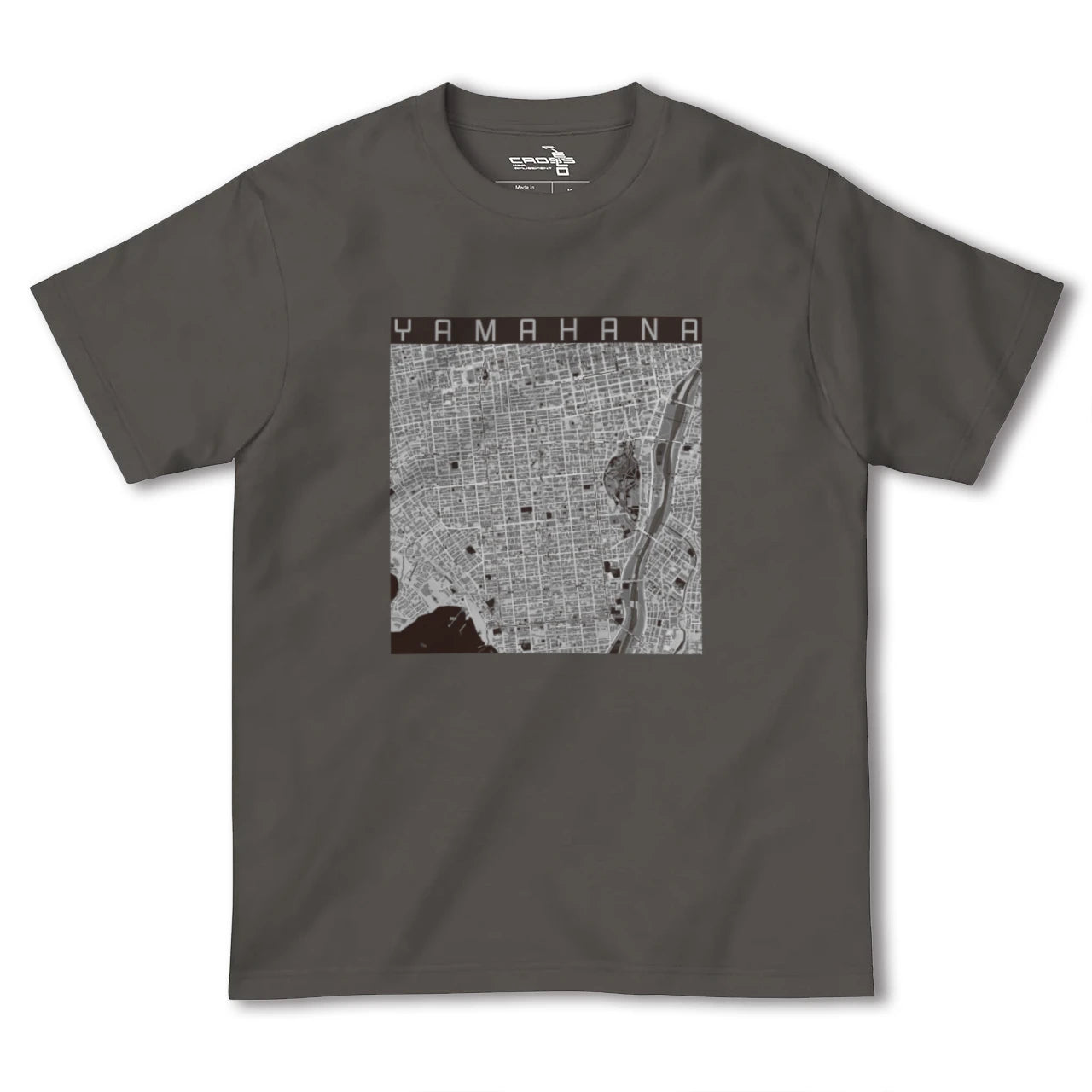 【山鼻(北海道)】地図柄ヘビーウェイトTシャツ
