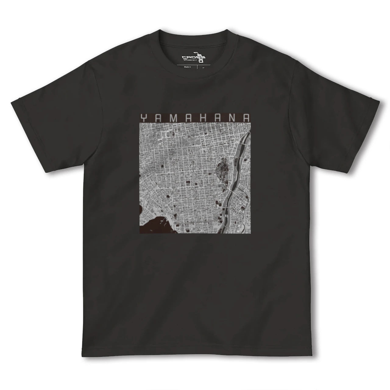 【山鼻(北海道)】地図柄ヘビーウェイトTシャツ
