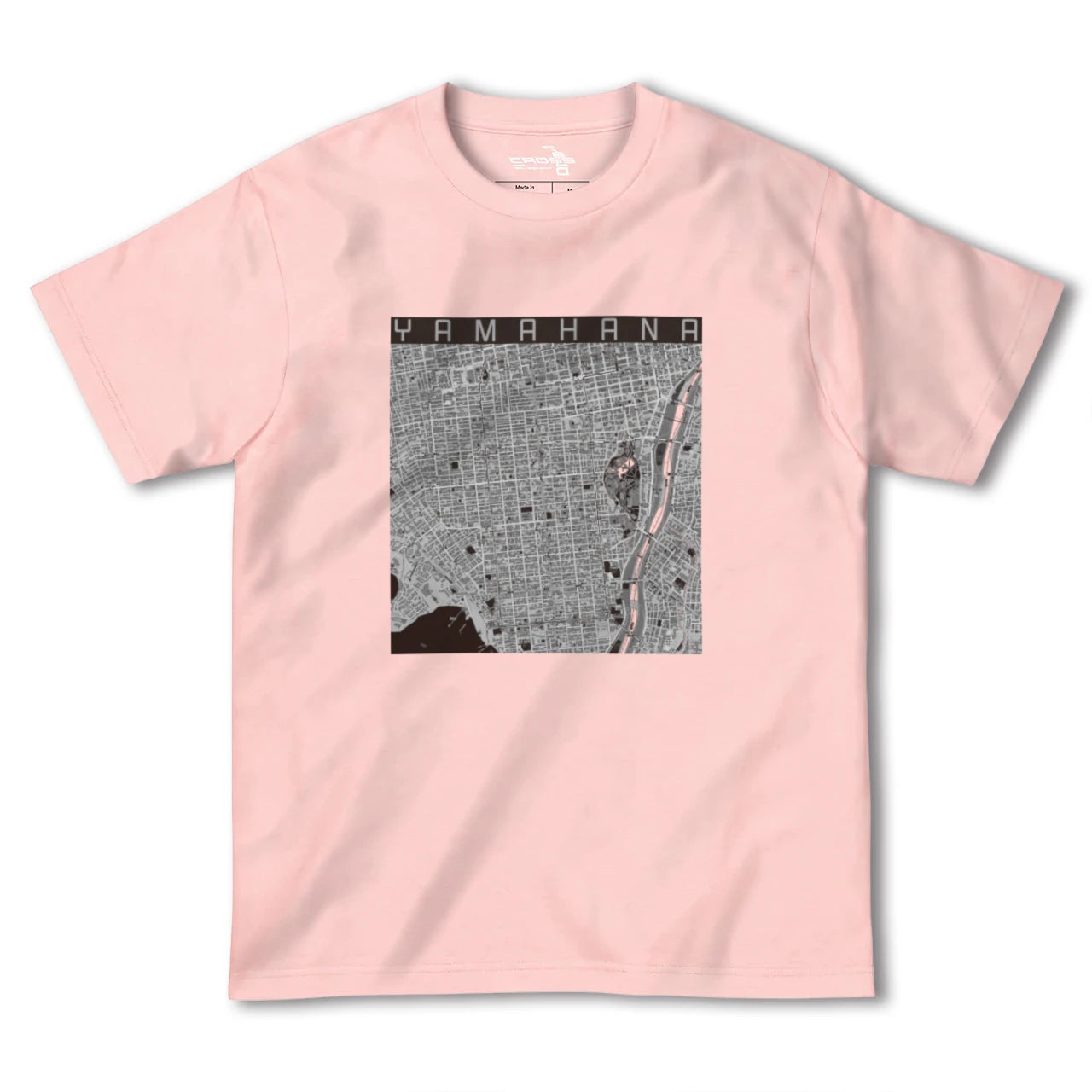 【山鼻(北海道)】地図柄ヘビーウェイトTシャツ