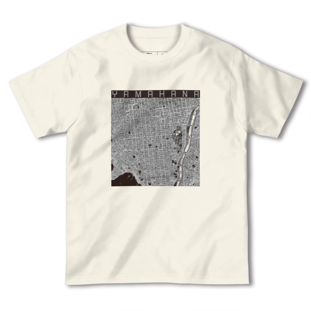 【山鼻(北海道)】地図柄ヘビーウェイトTシャツ