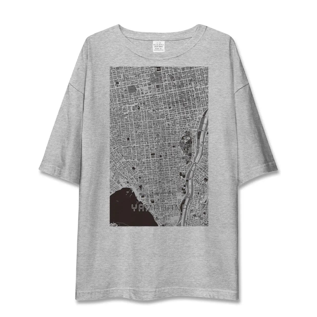 【山鼻(北海道)】地図柄ビッグシルエットTシャツ