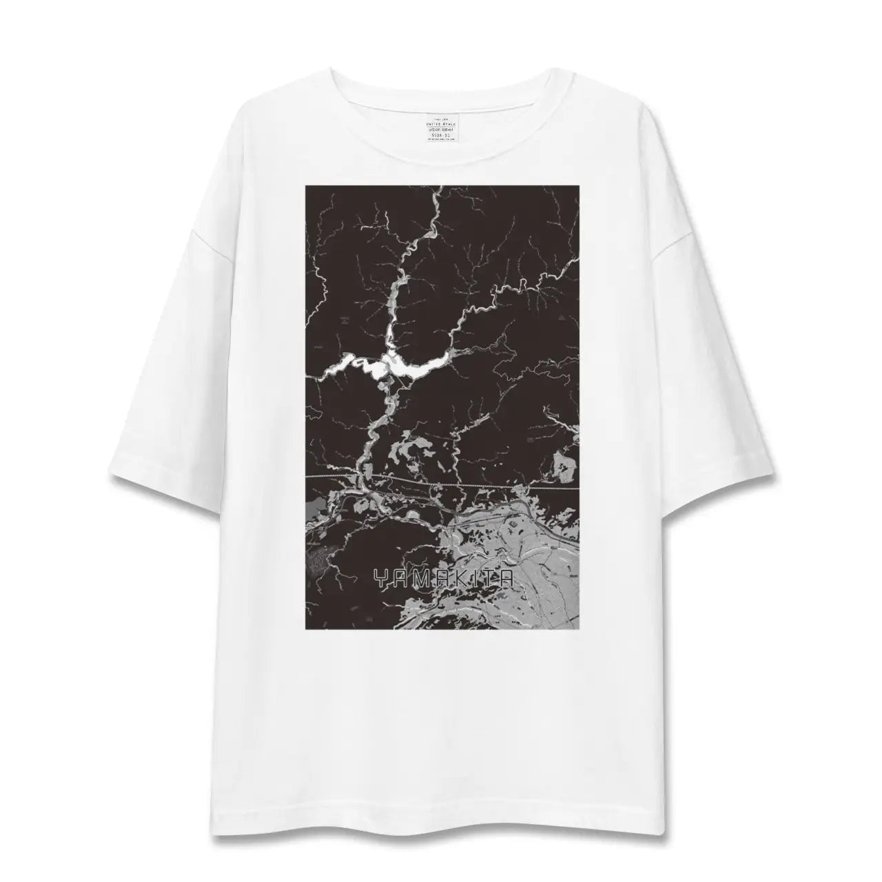 【山北(神奈川県)】地図柄ビッグシルエットTシャツ