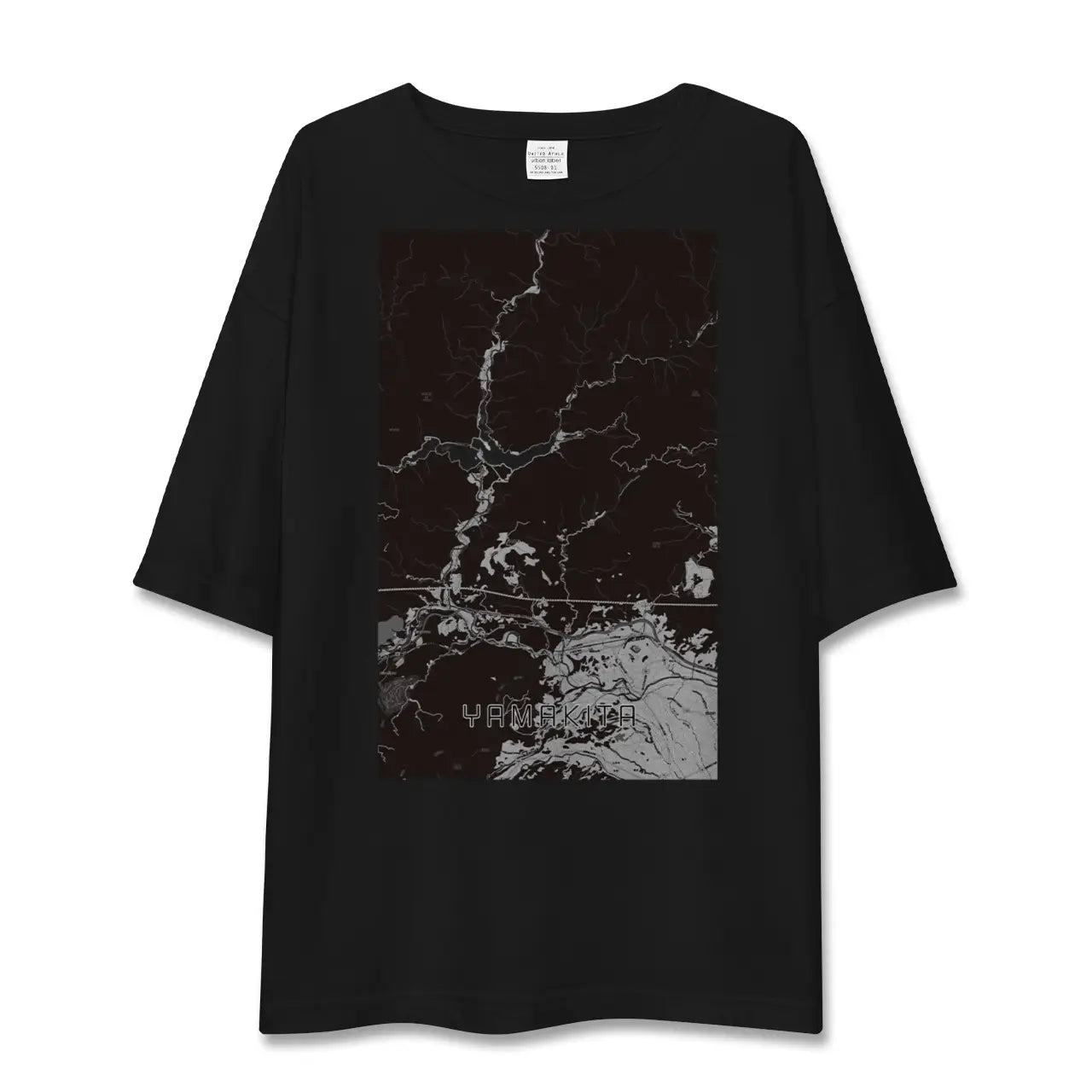 【山北(神奈川県)】地図柄ビッグシルエットTシャツ