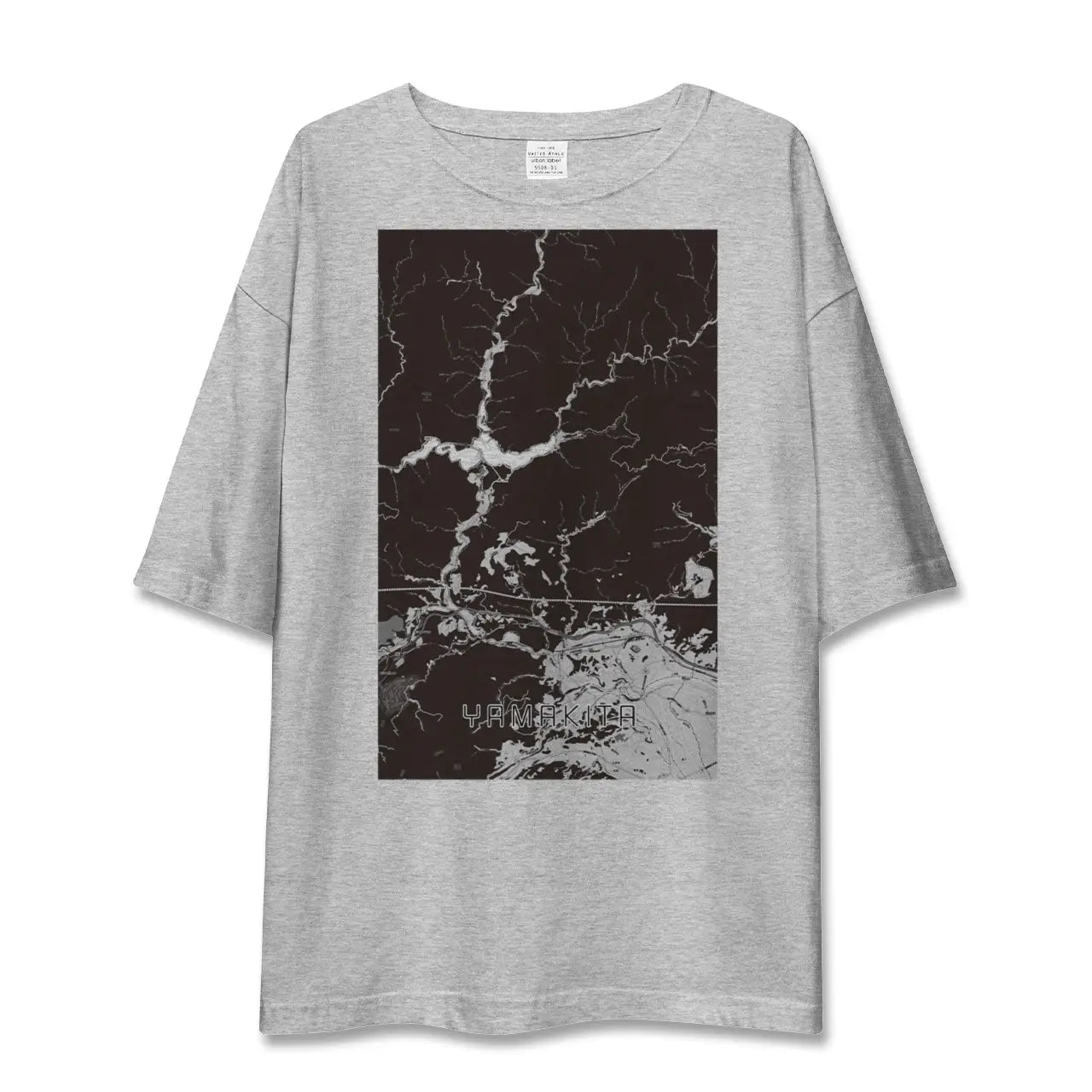 【山北(神奈川県)】地図柄ビッグシルエットTシャツ