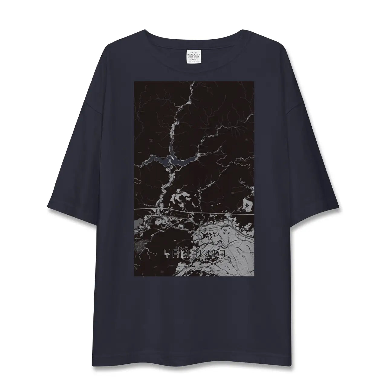 【山北(神奈川県)】地図柄ビッグシルエットTシャツ