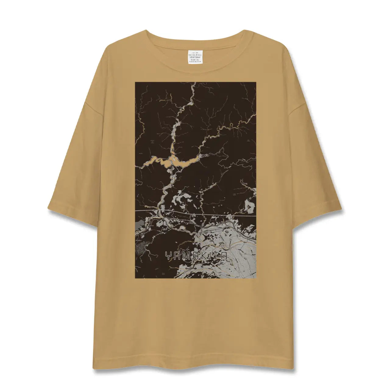 【山北(神奈川県)】地図柄ビッグシルエットTシャツ