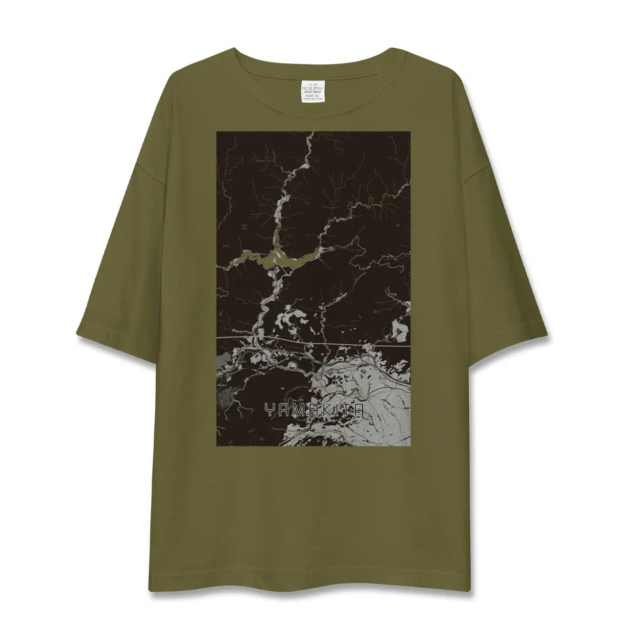 【山北(神奈川県)】地図柄ビッグシルエットTシャツ