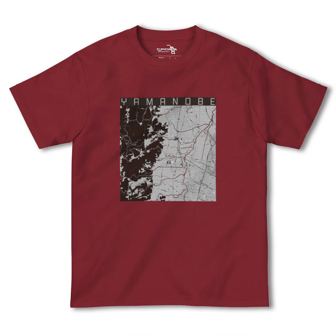 【山辺(山形県)】地図柄ヘビーウェイトTシャツ