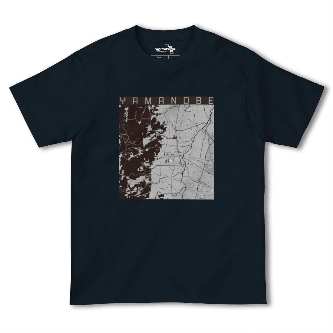 【山辺(山形県)】地図柄ヘビーウェイトTシャツ