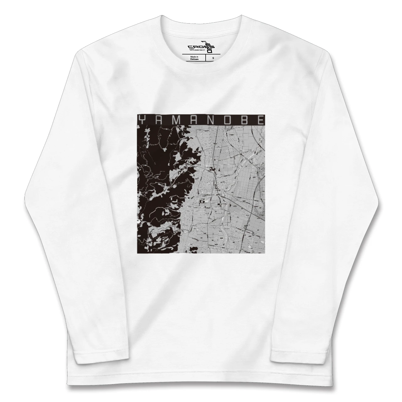 【山辺(山形県)】地図柄ロングスリーブTシャツ