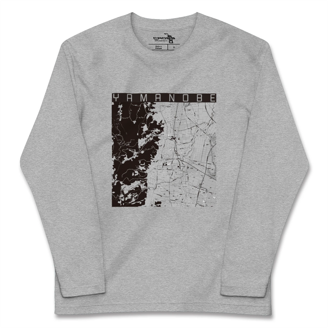 【山辺(山形県)】地図柄ロングスリーブTシャツ
