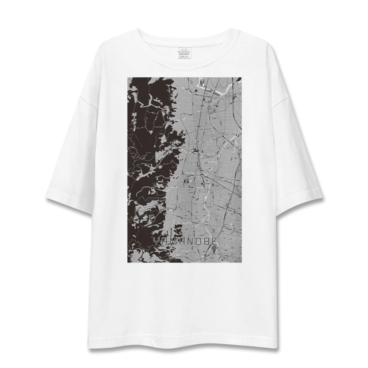 【山辺(山形県)】地図柄ビッグシルエットTシャツ