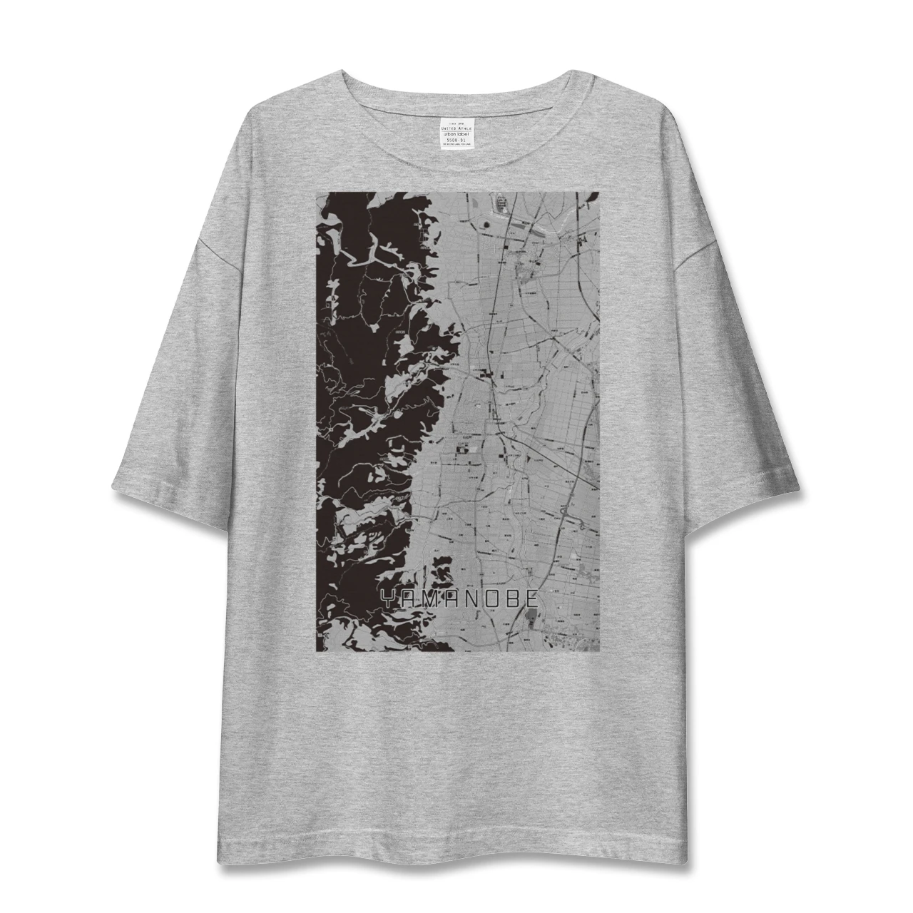 【山辺(山形県)】地図柄ビッグシルエットTシャツ