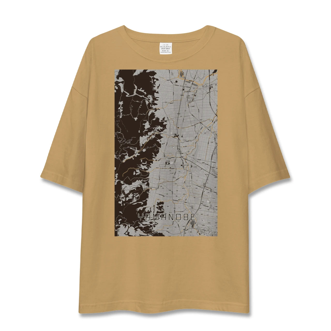 【山辺(山形県)】地図柄ビッグシルエットTシャツ