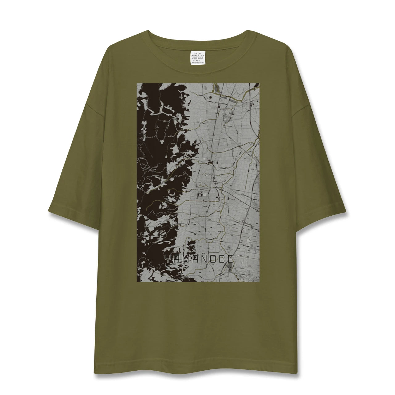 【山辺(山形県)】地図柄ビッグシルエットTシャツ