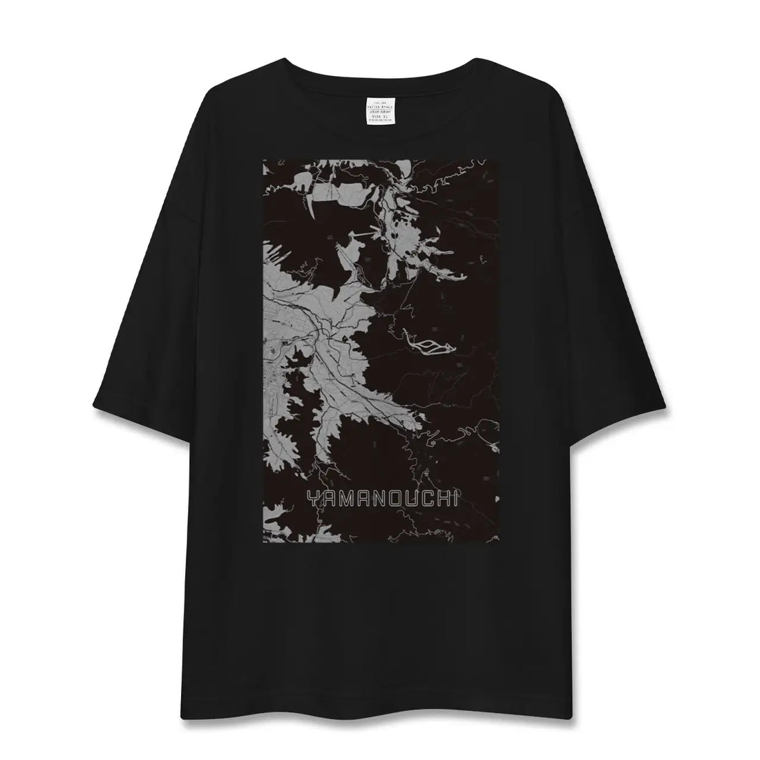 【山ノ内(長野県)】地図柄ビッグシルエットTシャツ