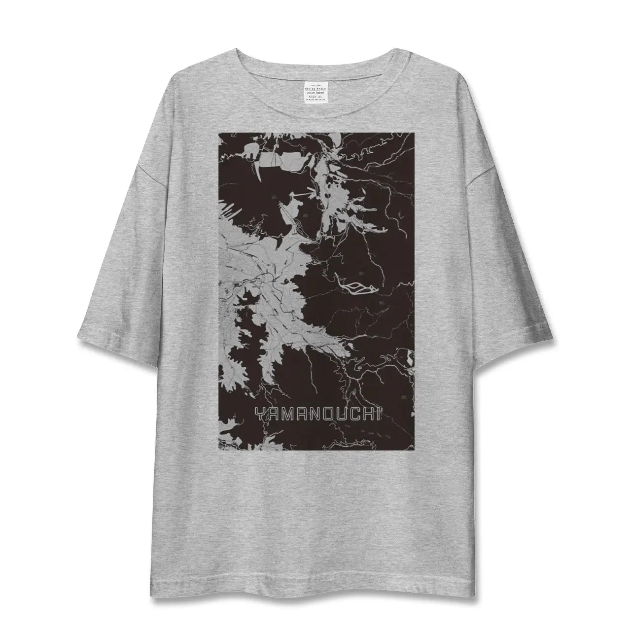 【山ノ内(長野県)】地図柄ビッグシルエットTシャツ