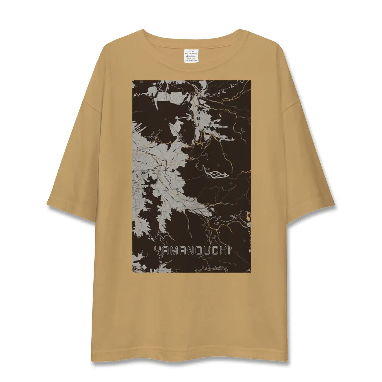 【山ノ内(長野県)】地図柄ビッグシルエットTシャツ