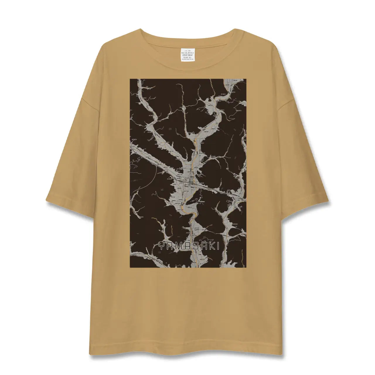 【山崎(兵庫県)】地図柄ビッグシルエットTシャツ