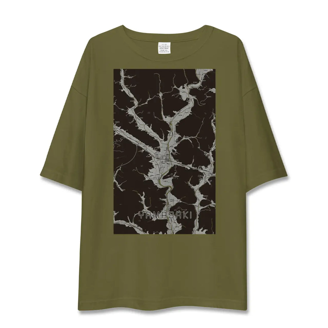 【山崎(兵庫県)】地図柄ビッグシルエットTシャツ