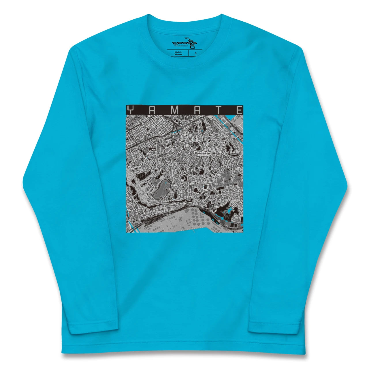 【山手(神奈川県)】地図柄ロングスリーブTシャツ