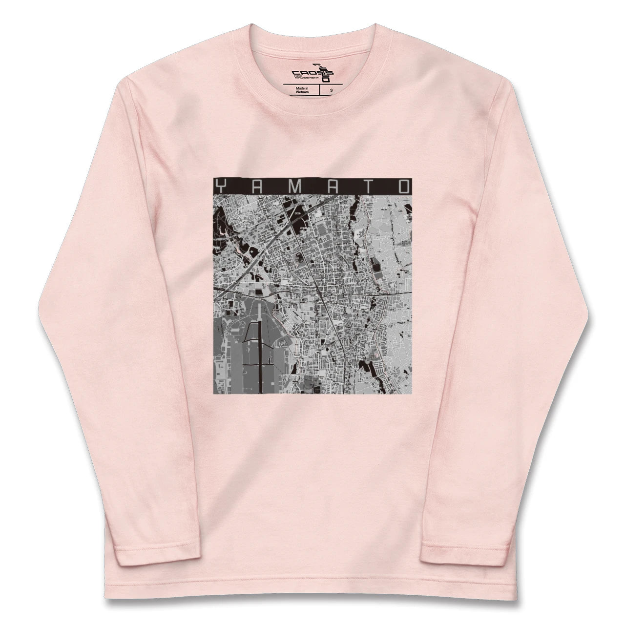 【大和(神奈川県)】地図柄ロングスリーブTシャツ