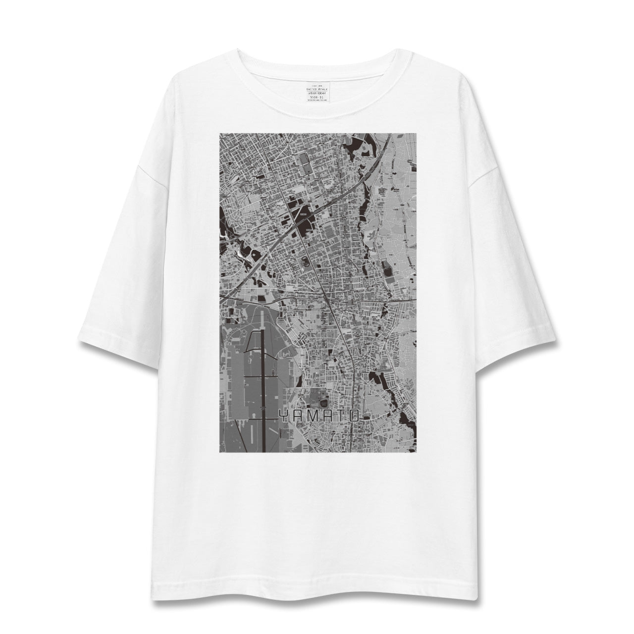 【大和(神奈川県)】地図柄ビッグシルエットTシャツ