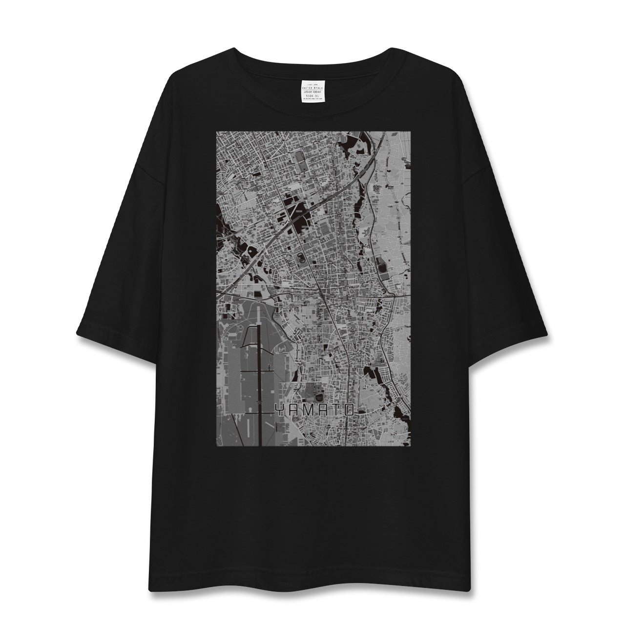 【大和(神奈川県)】地図柄ビッグシルエットTシャツ