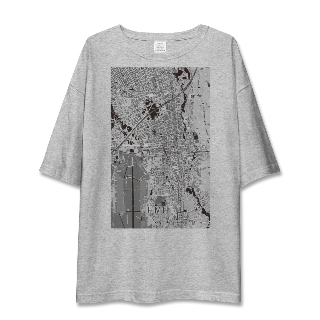 【大和(神奈川県)】地図柄ビッグシルエットTシャツ