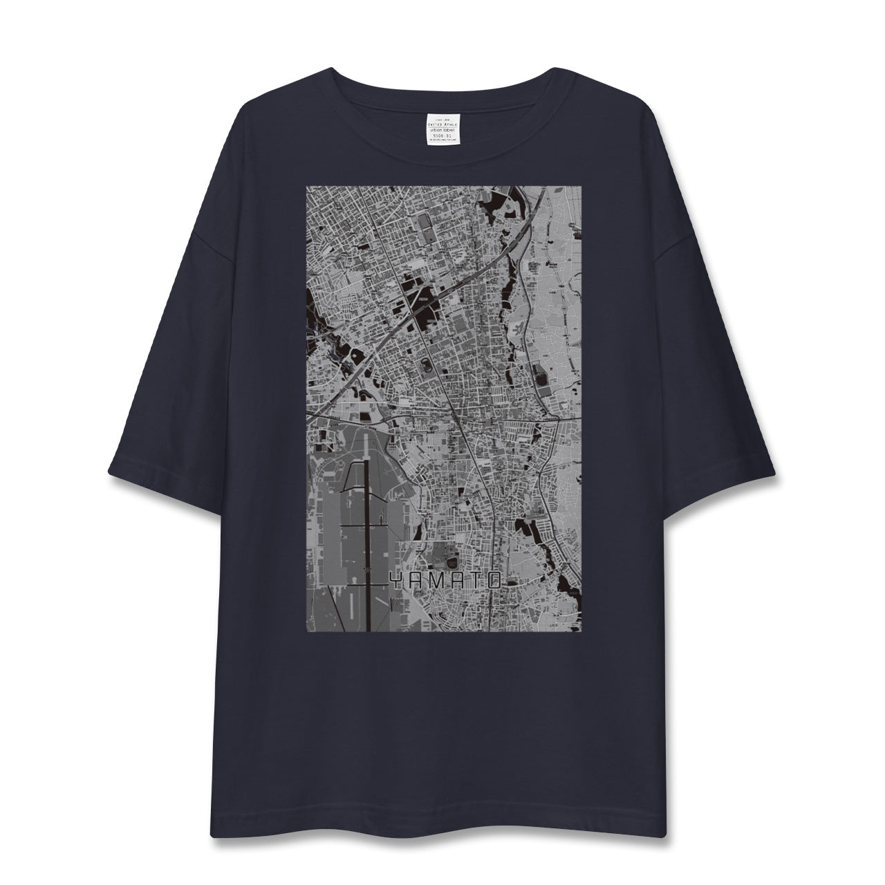 【大和(神奈川県)】地図柄ビッグシルエットTシャツ