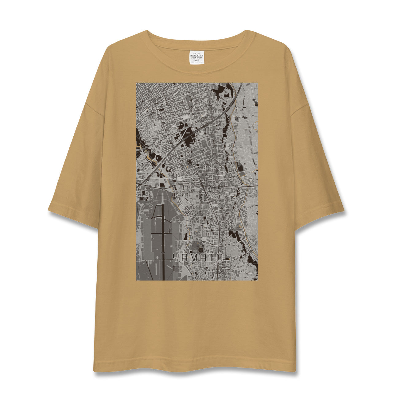 【大和(神奈川県)】地図柄ビッグシルエットTシャツ