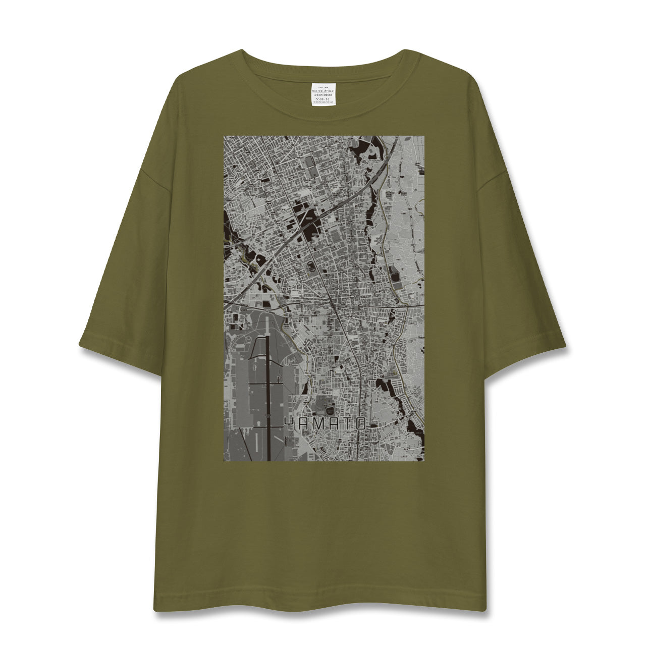 【大和(神奈川県)】地図柄ビッグシルエットTシャツ