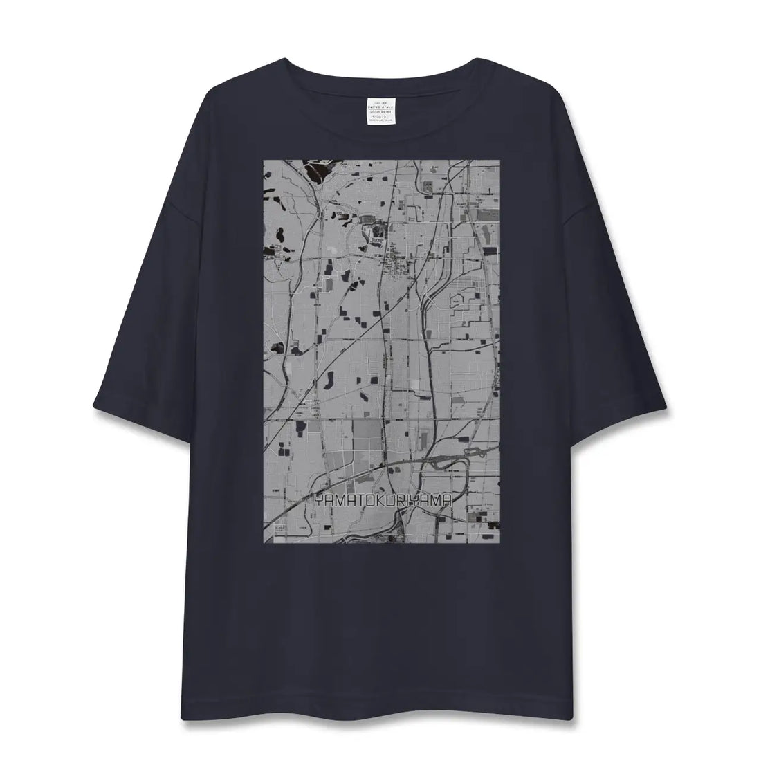 【大和郡山(奈良県)】地図柄ビッグシルエットTシャツ