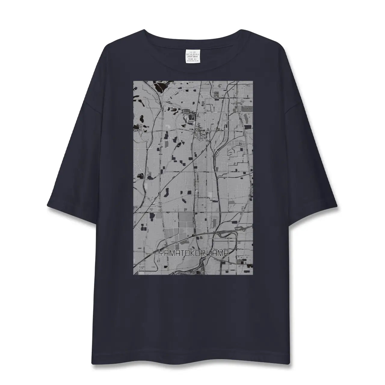 【大和郡山(奈良県)】地図柄ビッグシルエットTシャツ