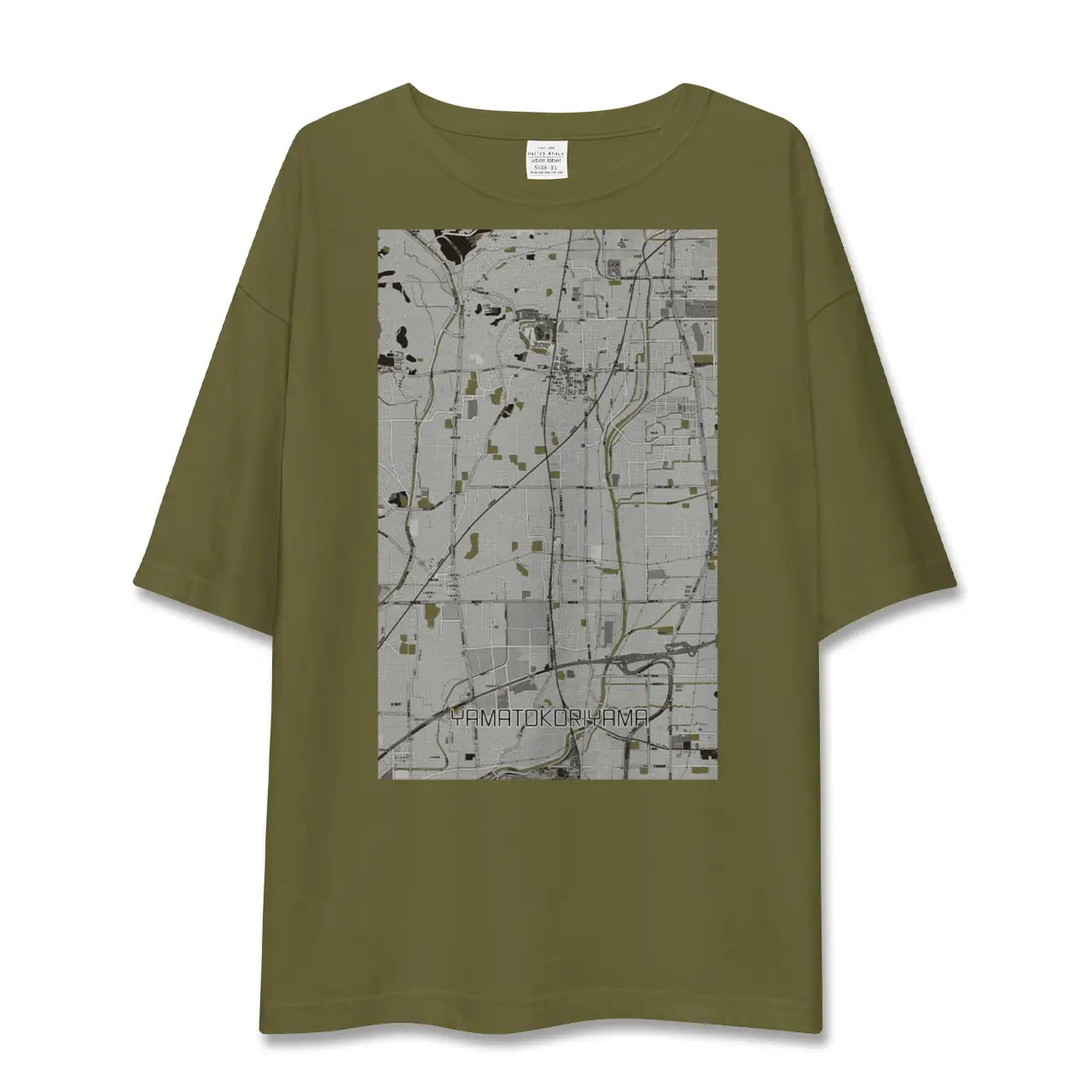 【大和郡山(奈良県)】地図柄ビッグシルエットTシャツ