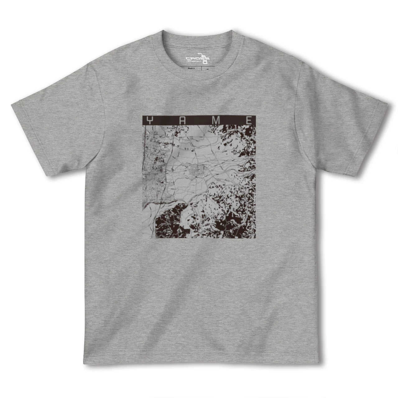 【八女(福岡県)】地図柄ヘビーウェイトTシャツ