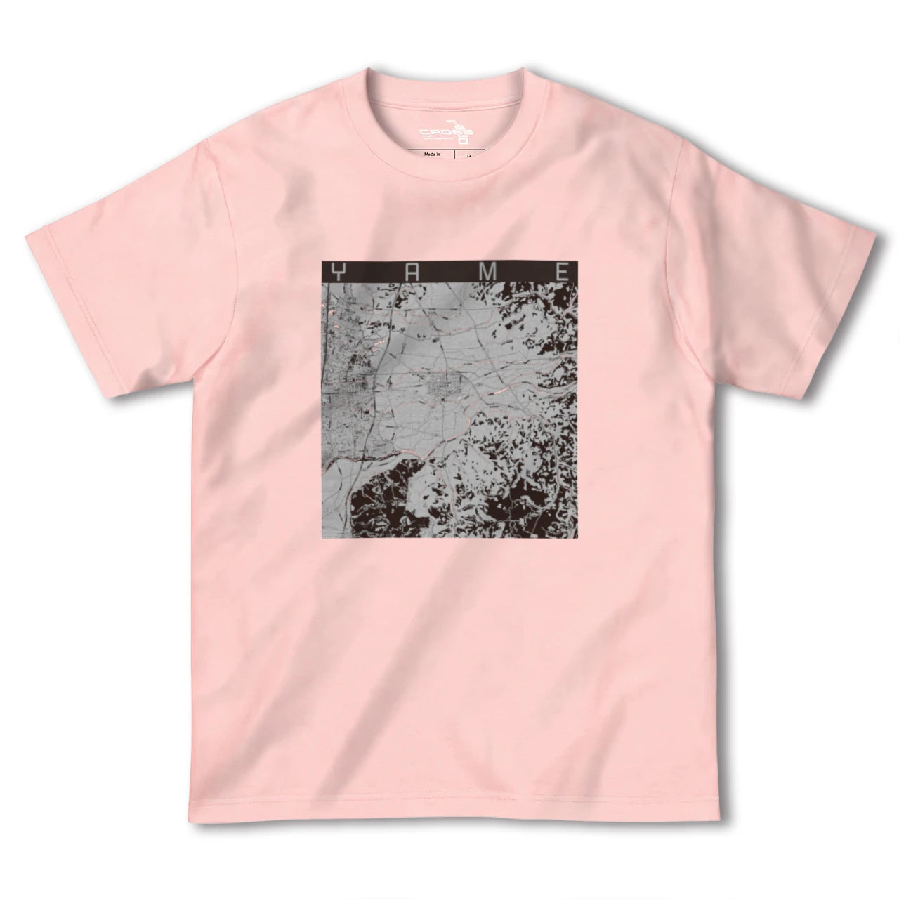 【八女(福岡県)】地図柄ヘビーウェイトTシャツ