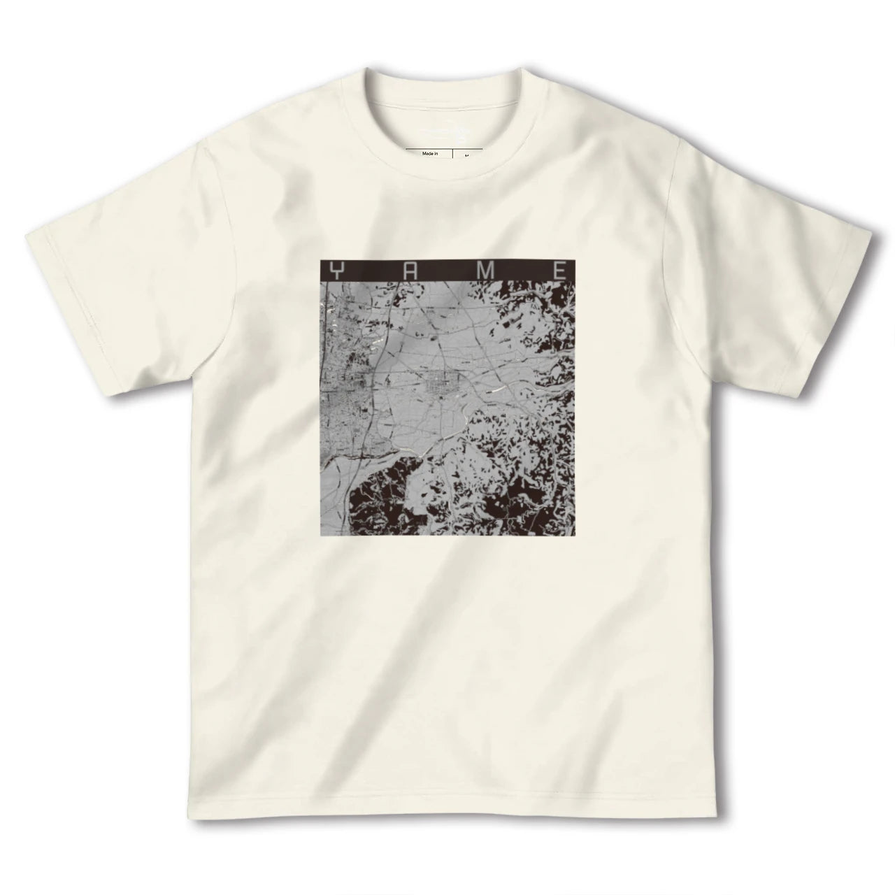 【八女(福岡県)】地図柄ヘビーウェイトTシャツ