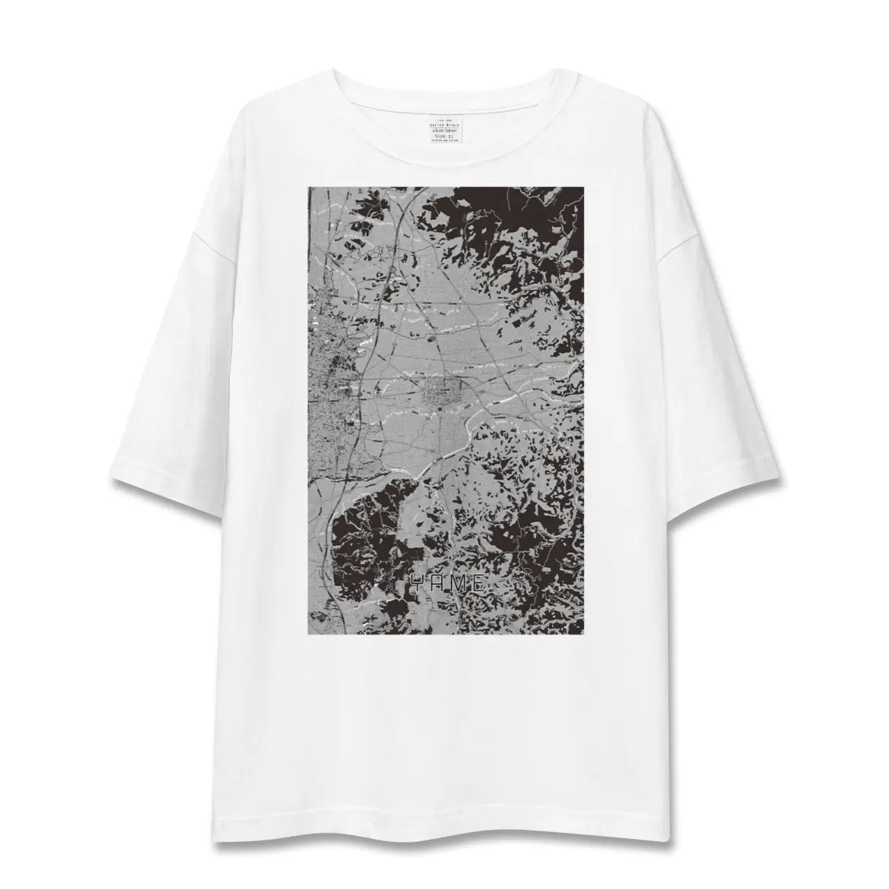 【八女(福岡県)】地図柄ビッグシルエットTシャツ