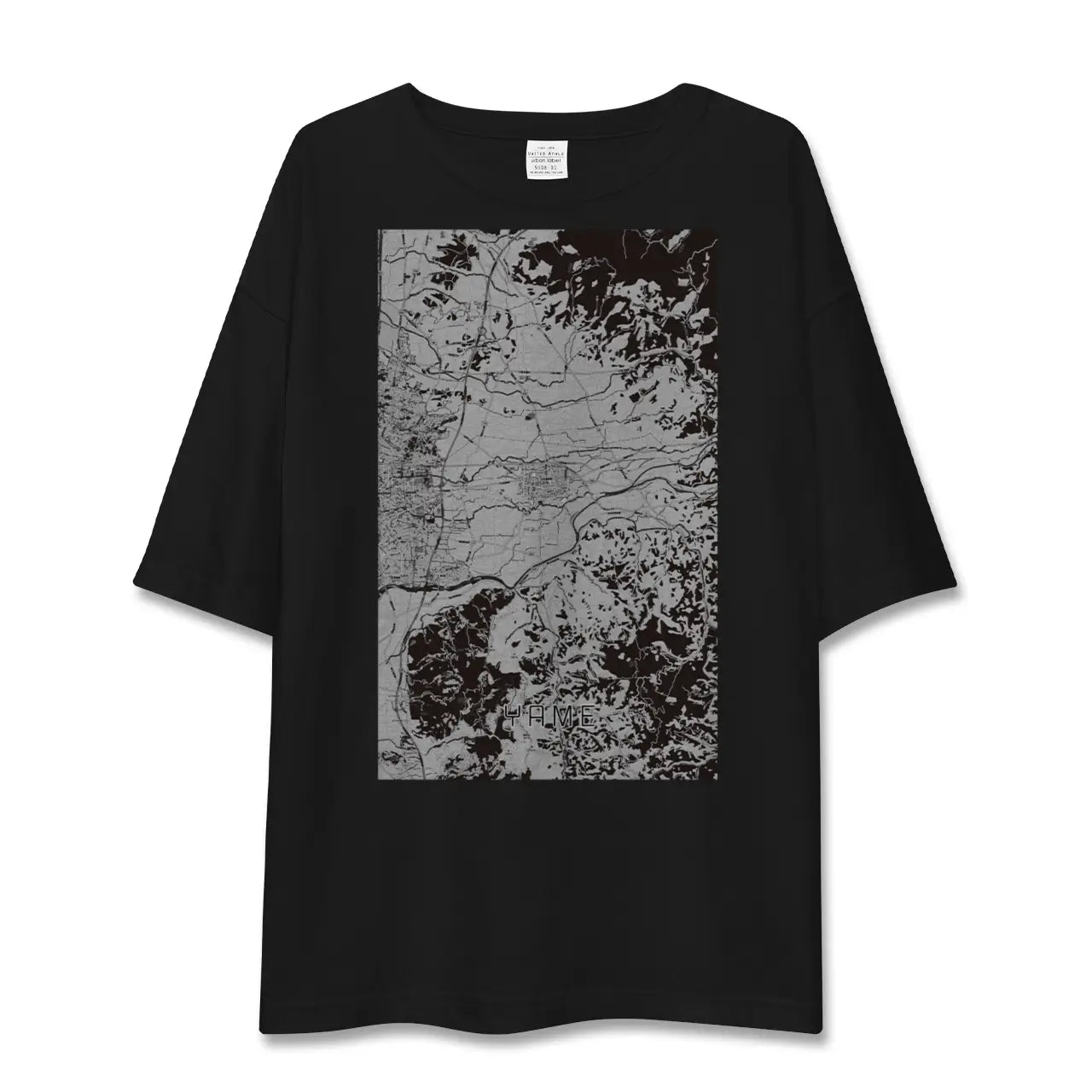 【八女(福岡県)】地図柄ビッグシルエットTシャツ