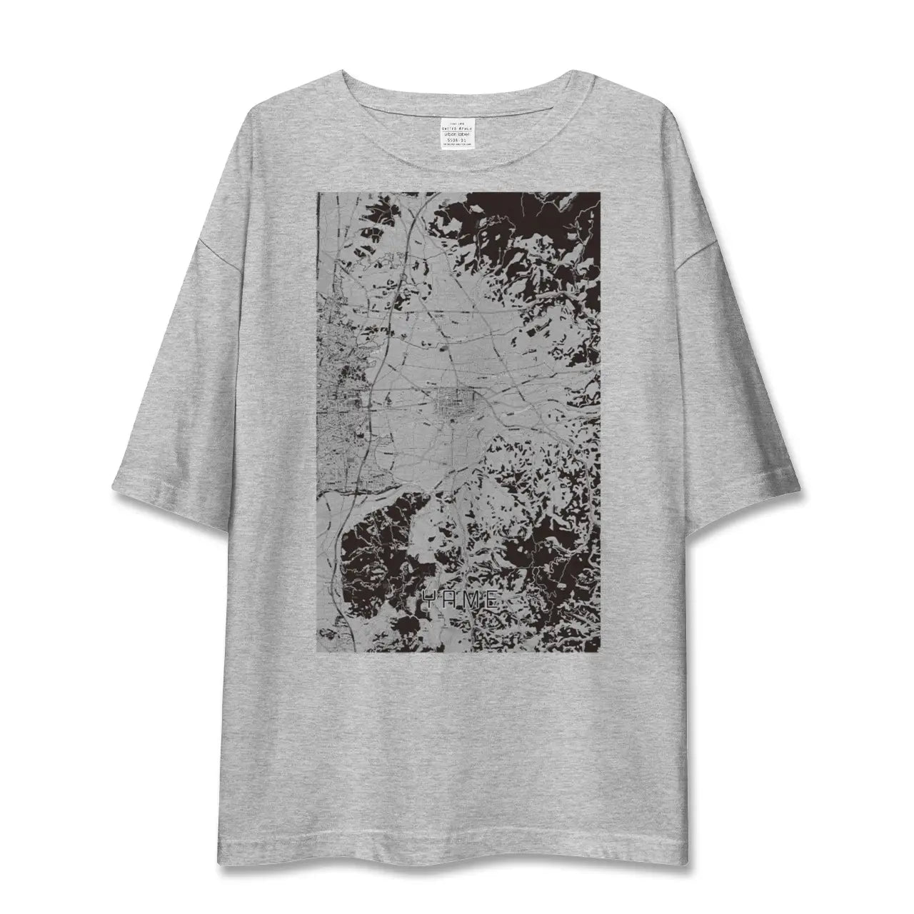 【八女(福岡県)】地図柄ビッグシルエットTシャツ